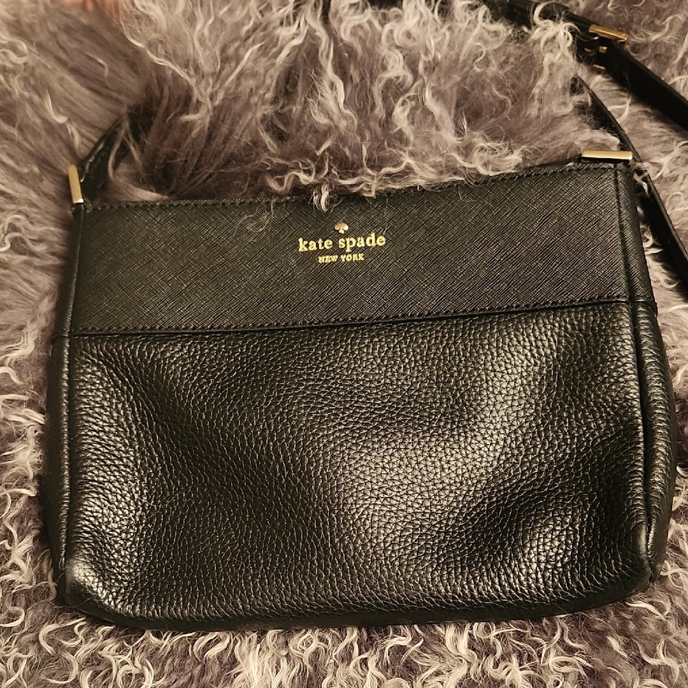 Kate Spade Textured Black Crossbody Bag